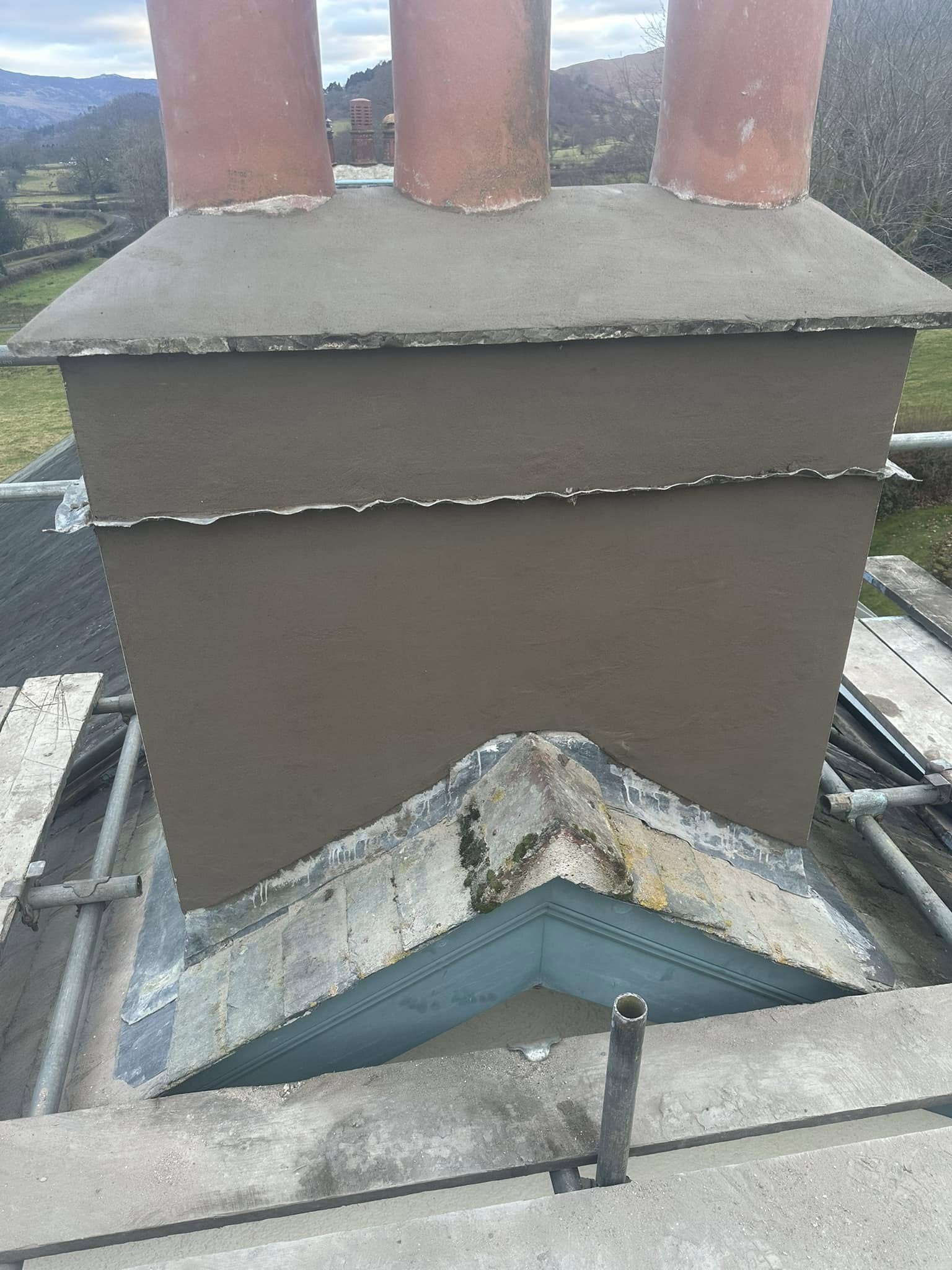 Chimney Rebuild & Render
